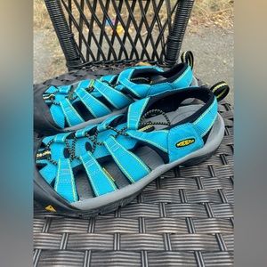Keen yellow and blue water sandals